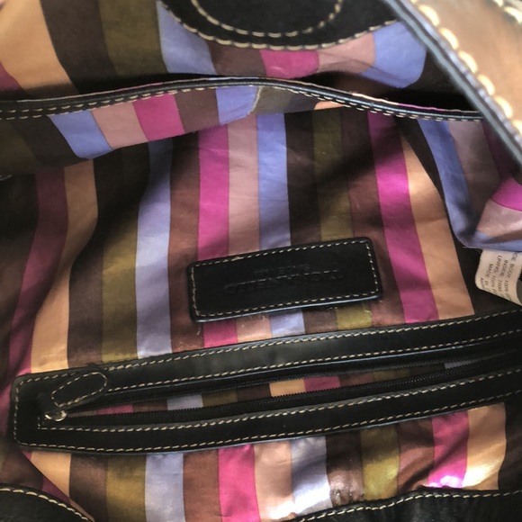 Tignanello large leather satchel. Black. 15 x 13 in. Magnetic closures. Flawless - Picture 10 of 10